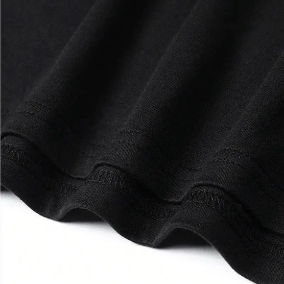 Black T-Shirt with Cartoon Tiger Print - Picture 2 of 5